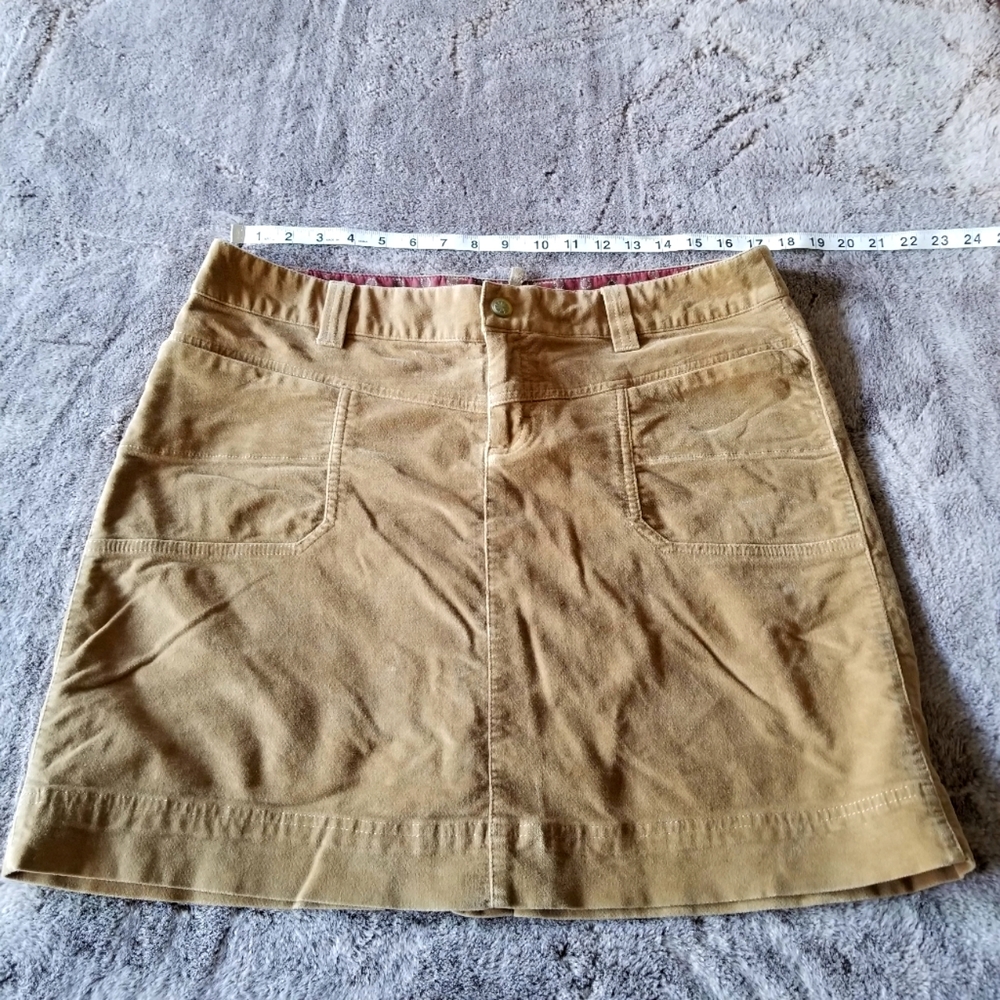 Athleta suade mini skirt in tan